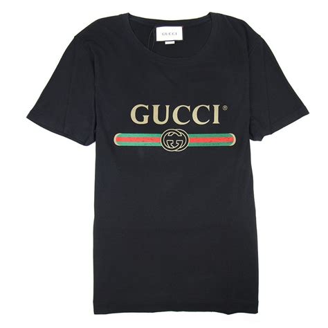 gucci logo black shirt